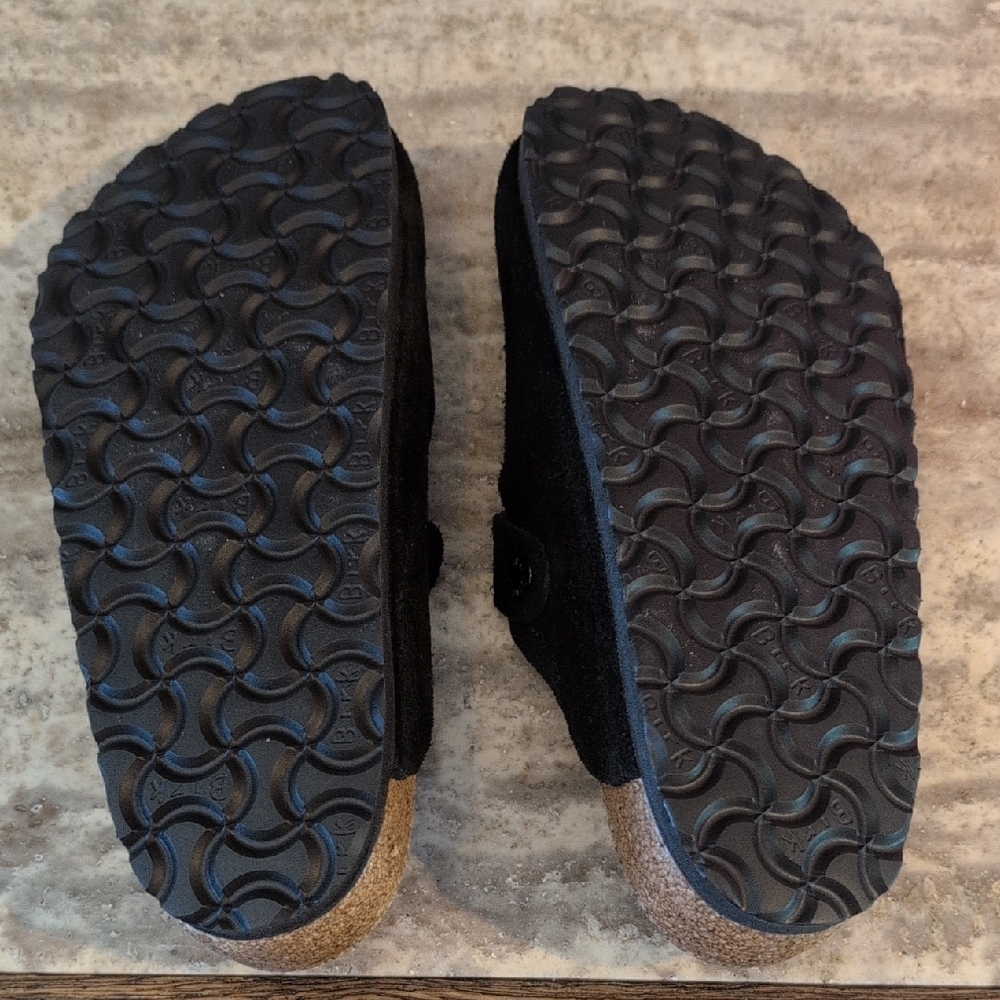 Birkenstock Black Suede Clogs - Picture 6 of 9